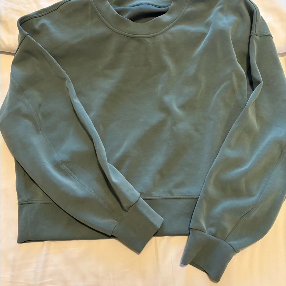 Lululemon Softstreme Oversized Sweatshirt - Tidewater Teal - Picture 2 of 4